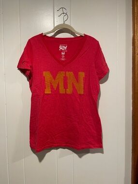 Women's Red MN Graphic Tee